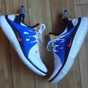 Nike Acalme Men’s Size 9 White Game Royal Black Bright Crimson AQ2224-103